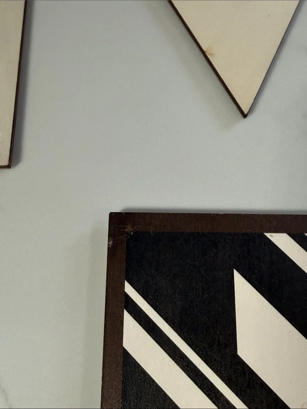 Aztec Southwestern Black and White Diamond Wall Art Set - Brand